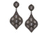 Pave Diamond & Rainbow Moonstone Drop Earrings, (DER-018)